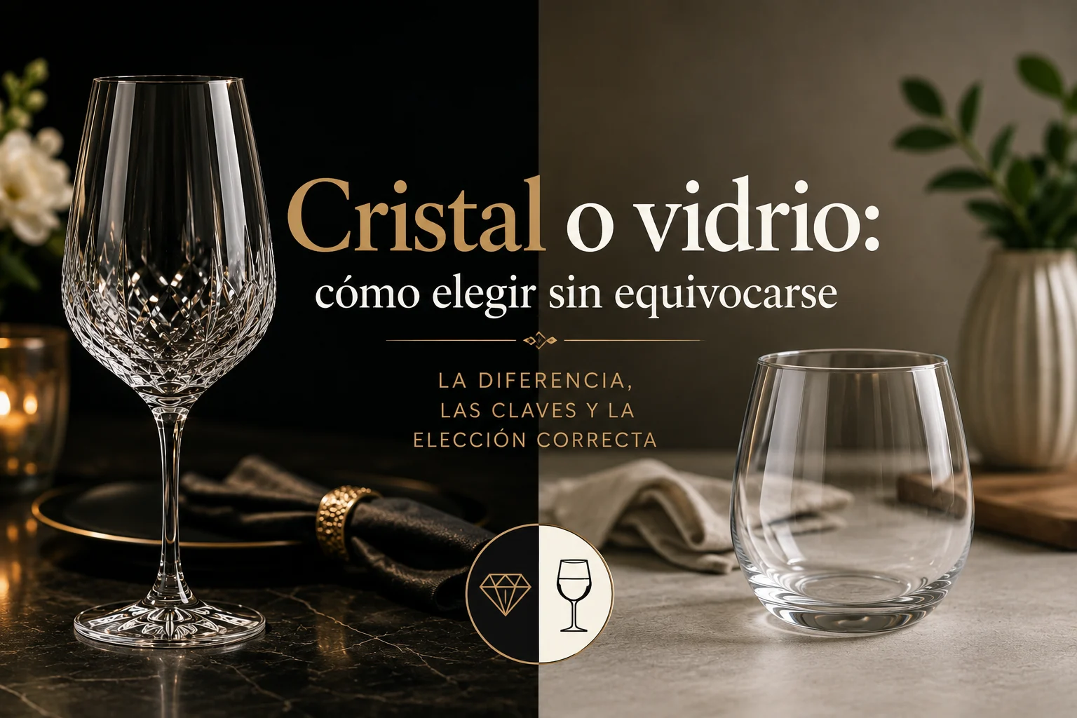 Cristal o vidrio: cómo elegir sin equivocarse